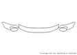 century Avery Dennison Clear Bra Hood Precut PPF Diagram