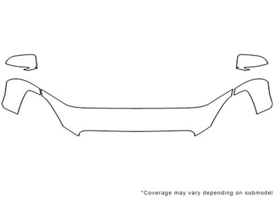 enclave 3M Clear Bra Hood Precut PPF Diagram