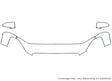 enclave Avery Dennison Clear Bra Hood Precut PPF Diagram