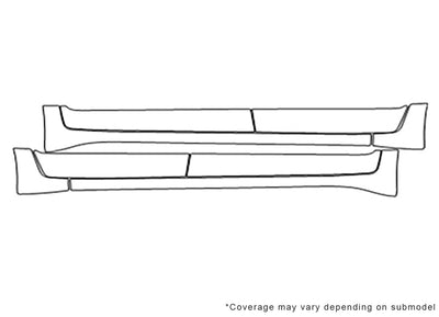 enclave 3M Clear Bra Door Cup Precut PPF Diagram