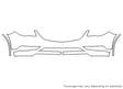 enclave 3M Clear Bra Bumper Precut PPF Diagram