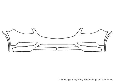 enclave 3M Clear Bra Bumper Precut PPF Diagram