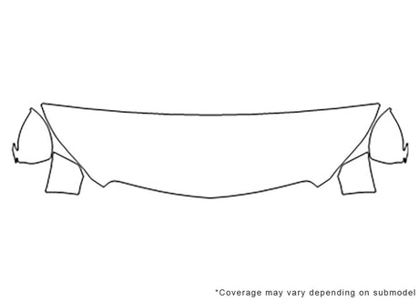enclave Avery Dennison Clear Bra Hood Precut PPF Diagram