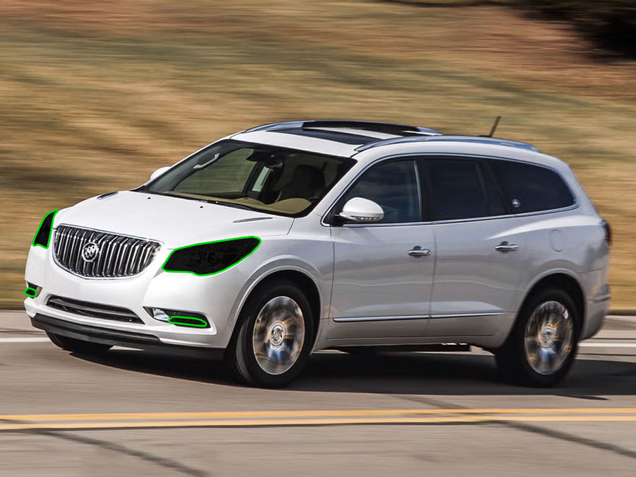 buick enclave 2013-2017 Headlight Tint Location