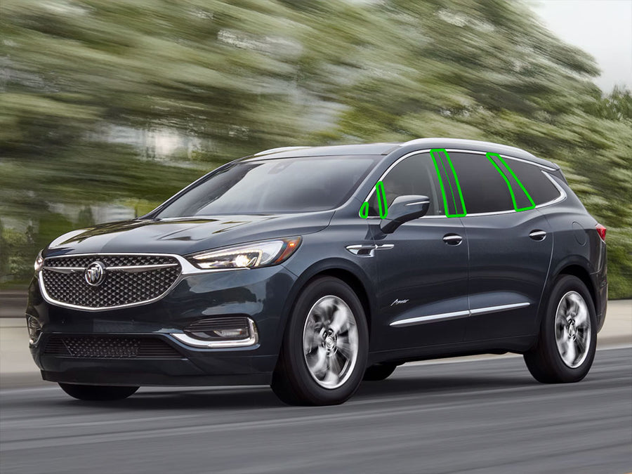 buick enclave 2018-2024 Pillar Post Trim Installation Location
