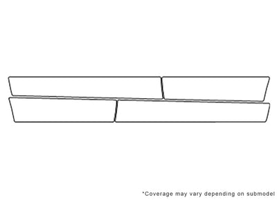 encore 3M Clear Bra Door Cup Precut PPF Diagram