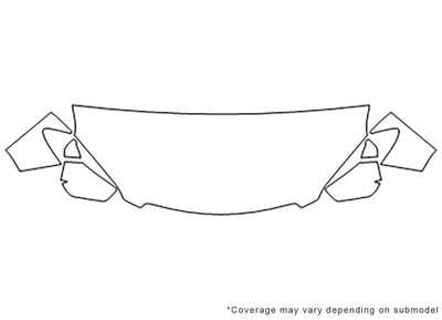 encore 3M Clear Bra Hood Precut PPF Diagram