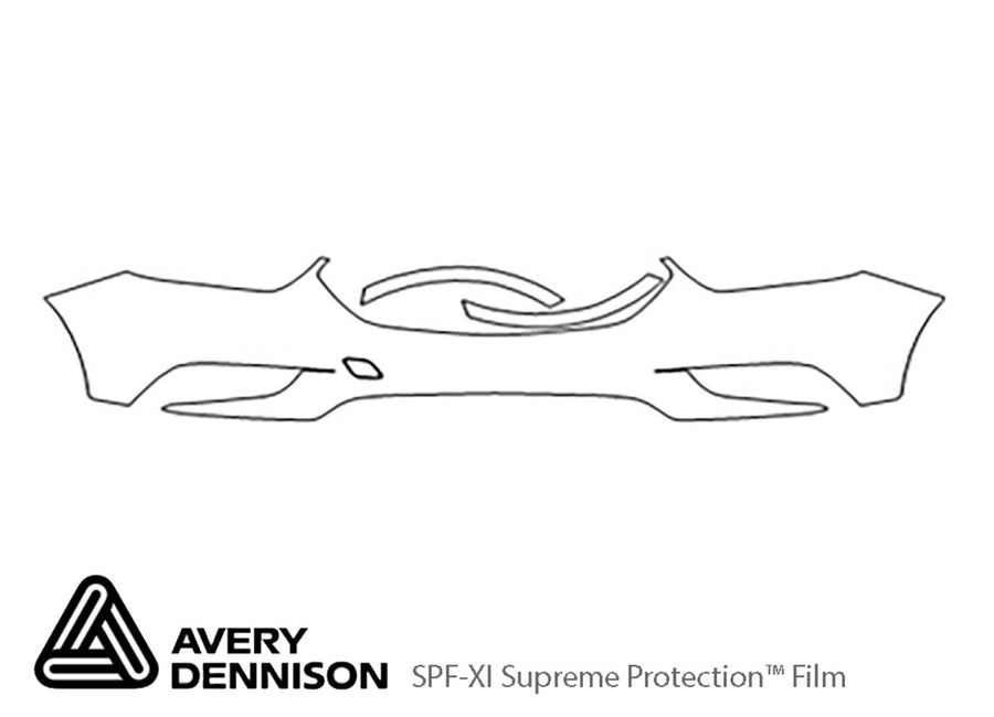 encore Avery Dennison Clear Bra Bumper Precut PPF Diagram