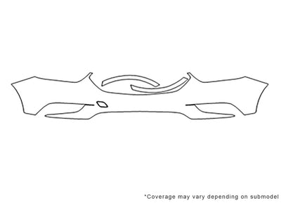 encore Avery Dennison Clear Bra Bumper Precut PPF Diagram