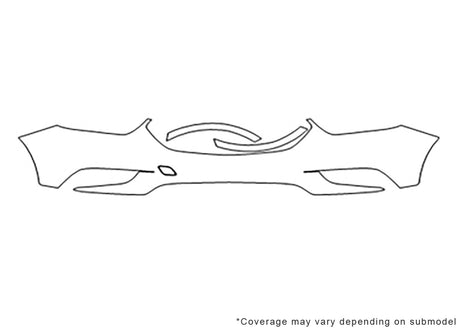 encore Avery Dennison Clear Bra Bumper Precut PPF Diagram
