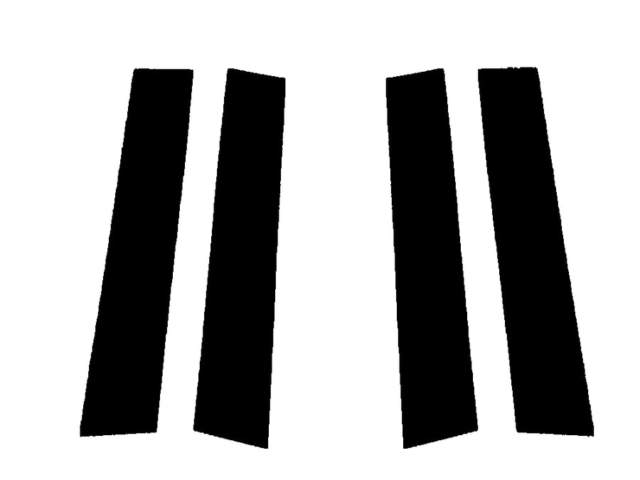 buick encore 2020-2024 (gx) Brushed Aluminum Black Pillar Trim Diagram
