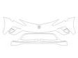 encore 3M Clear Bra Bumper Precut PPF Diagram