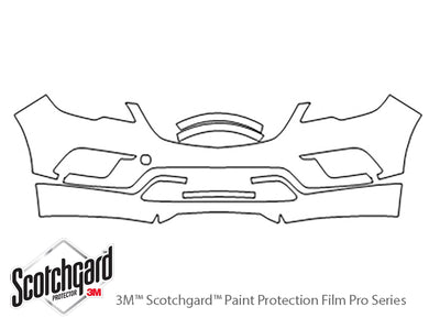 envision 3M Clear Bra Bumper Precut PPF Diagram