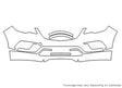 envision Avery Dennison Clear Bra Bumper Precut PPF Diagram