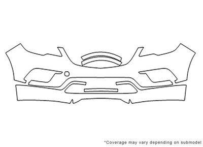 envision Avery Dennison Clear Bra Bumper Precut PPF Diagram