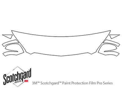 envision 3M Clear Bra Hood Precut PPF Diagram