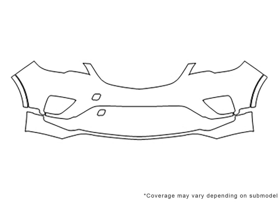 envision Avery Dennison Clear Bra Bumper Precut PPF Diagram
