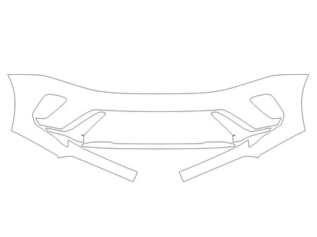 envision 3M Clear Bra Bumper Precut PPF Diagram