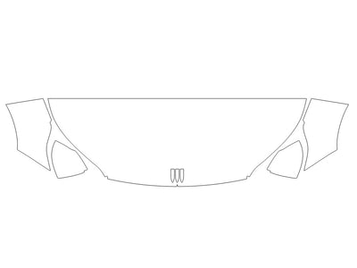 envision 3M Clear Bra Hood Precut PPF Diagram