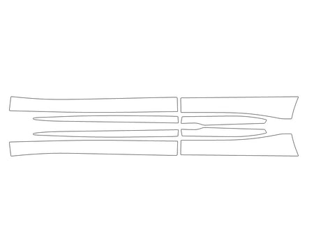 envision 3M Clear Bra Door Cup Precut PPF Diagram