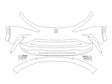 envista Avery Dennison Clear Bra Bumper Precut PPF Diagram