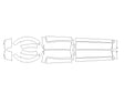 envista Avery Dennison Clear Bra Door Cup Precut PPF Diagram