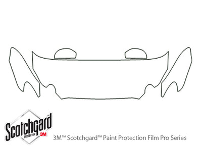 lacrosse 3M Clear Bra Hood Precut PPF Diagram