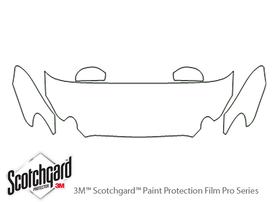 lacrosse 3M Clear Bra Hood Precut PPF Diagram