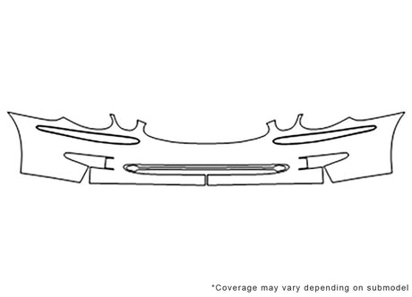 lacrosse 3M Clear Bra Bumper Precut PPF Diagram