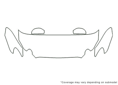 lacrosse Avery Dennison Clear Bra Hood Precut PPF Diagram