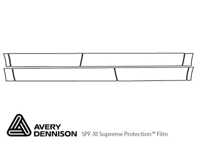 lacrosse Avery Dennison Clear Bra Door Cup Precut PPF Diagram
