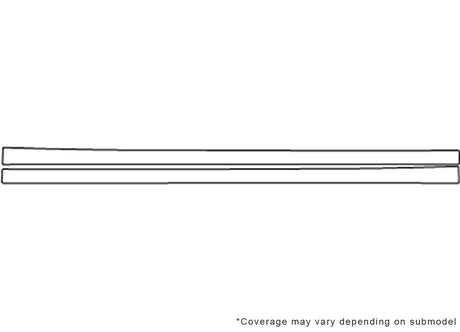 lacrosse 3M Clear Bra Door Cup Precut PPF Diagram