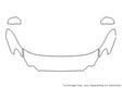 lacrosse 3M Clear Bra Hood Precut PPF Diagram