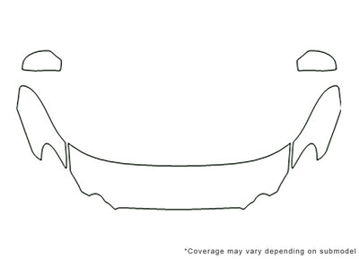 lacrosse 3M Clear Bra Hood Precut PPF Diagram