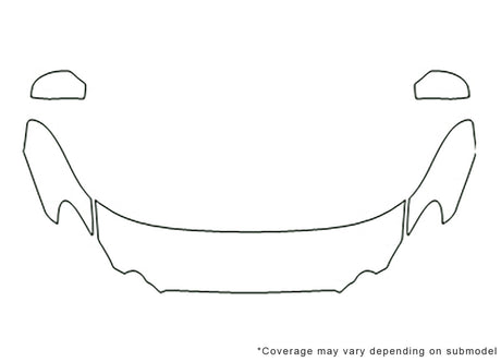 lacrosse Avery Dennison Clear Bra Hood Precut PPF Diagram