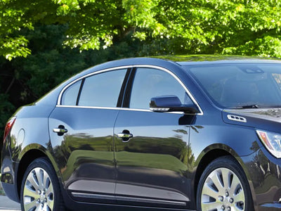 buick lacrosse 2010-2016 Brushed Aluminum Black Pillar Cover Diagram