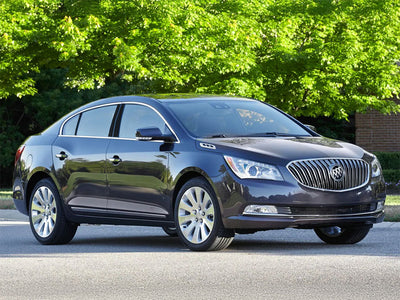 buick lacrosse 2010-2016 Brushed Aluminum Black Pillar Trim