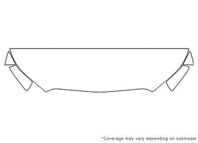 lacrosse 3M Clear Bra Hood Precut PPF Diagram