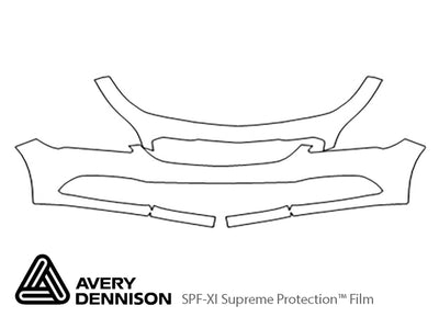lacrosse Avery Dennison Clear Bra Bumper Precut PPF Diagram