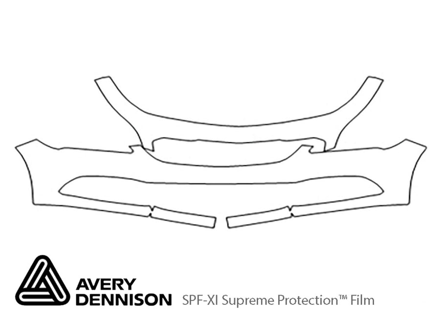 lacrosse Avery Dennison Clear Bra Bumper Precut PPF Diagram
