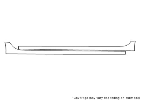 lacrosse 3M Clear Bra Door Cup Precut PPF Diagram