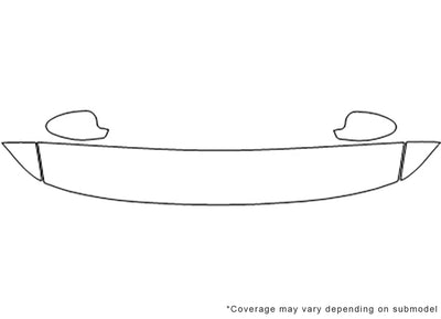lesabre Avery Dennison Clear Bra Hood Precut PPF Diagram