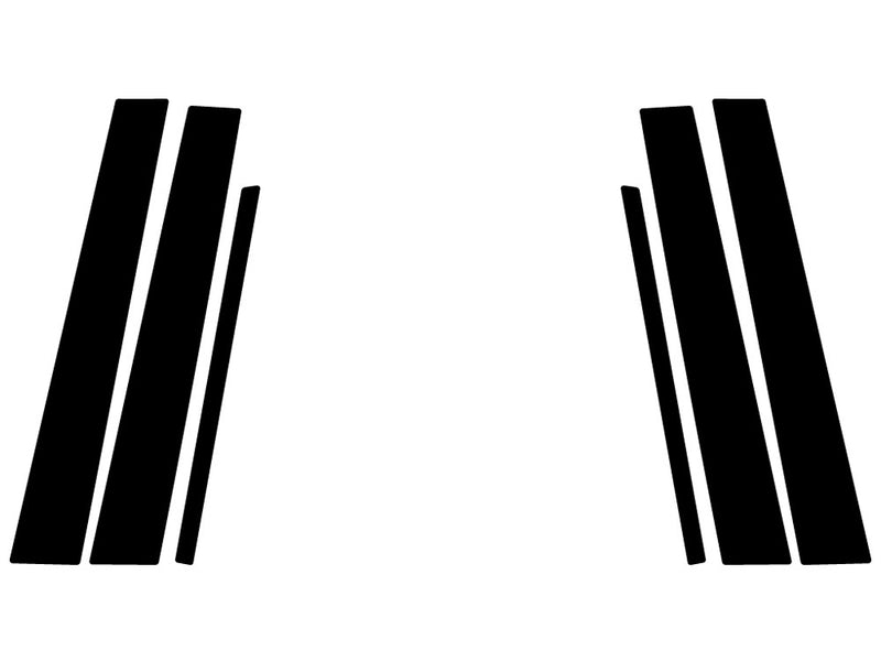 buick lesabre 2000-2005 Gloss Black Pillar Trim
