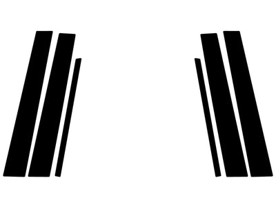 buick lesabre 2000-2005 Carbon Fiber Pillar Trim Diagram