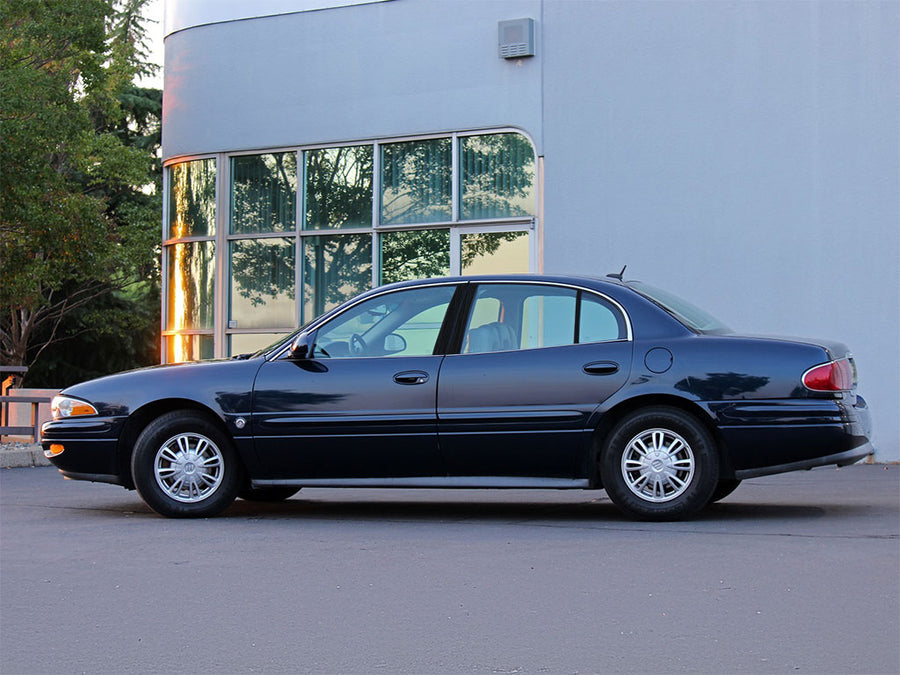 buick lesabre 2000-2005 Brushed Aluminum Black Pillar Trim
