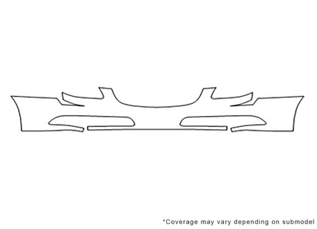 lucerne 3M Clear Bra Bumper Precut PPF Diagram
