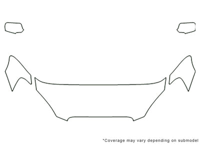 lucerne 3M Clear Bra Hood Precut PPF Diagram