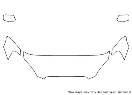 lucerne Avery Dennison Clear Bra Hood Precut PPF Diagram