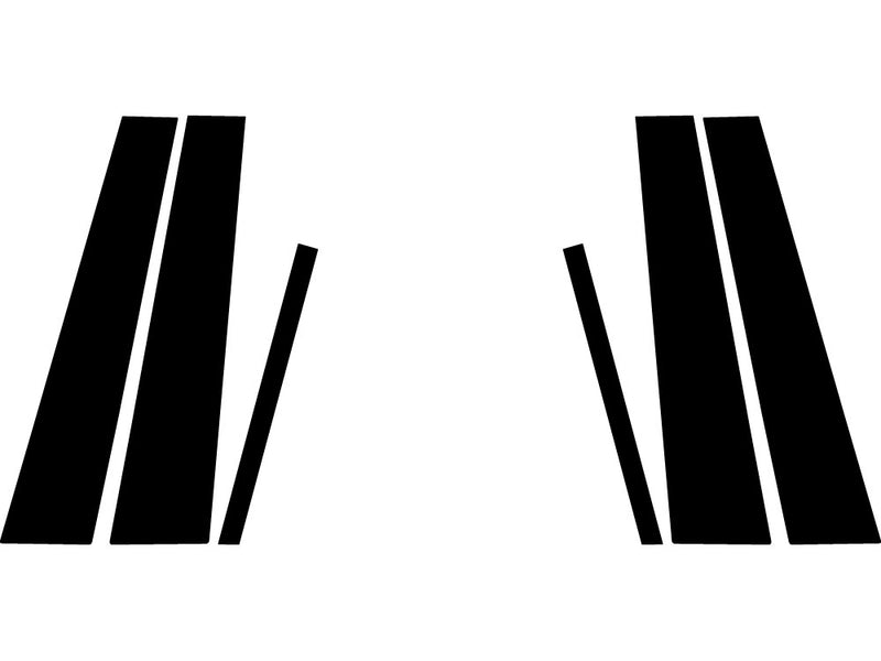 buick lucerne 2006-2011 Carbon Fiber Pillar Trim Diagram