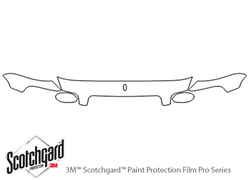 park avenue 3M Clear Bra Hood Precut PPF Diagram